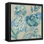 Turquoise Chintz I-Chariklia Zarris-Framed Stretched Canvas