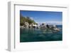 Turquoise Clear Water and Granite Rocks, Mumbo Island, Cape Maclear, Lake Malawi, Malawi, Africa-Michael Runkel-Framed Photographic Print