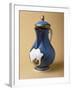 Turquoise Coffee Pot and Lid, 1745-1750, Porcelain-null-Framed Giclee Print