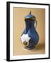 Turquoise Coffee Pot and Lid, 1745-1750, Porcelain-null-Framed Giclee Print