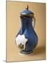 Turquoise Coffee Pot and Lid, 1745-1750, Porcelain-null-Mounted Giclee Print