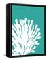 Turquoise Coral Prints a-Fab Funky-Framed Stretched Canvas