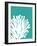 Turquoise Coral Prints a-Fab Funky-Framed Art Print