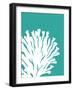 Turquoise Coral Prints a-Fab Funky-Framed Art Print