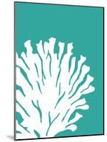 Turquoise Coral Prints a-Fab Funky-Mounted Art Print