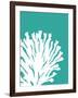 Turquoise Coral Prints a-Fab Funky-Framed Art Print