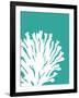 Turquoise Coral Prints a-Fab Funky-Framed Art Print