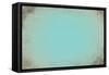 Turquoise Cracked Background-krasstin-Framed Stretched Canvas