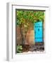 Turquoise Door, Santa Fe, New Mexico-Tom Haseltine-Framed Photographic Print