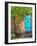 Turquoise Door, Santa Fe, New Mexico-Tom Haseltine-Framed Photographic Print