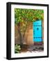 Turquoise Door, Santa Fe, New Mexico-Tom Haseltine-Framed Photographic Print