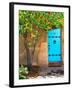 Turquoise Door, Santa Fe, New Mexico-Tom Haseltine-Framed Photographic Print