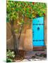 Turquoise Door, Santa Fe, New Mexico-Tom Haseltine-Mounted Photographic Print