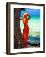 Turquoise Dreams, Cayman Islands-George Oze-Framed Photographic Print