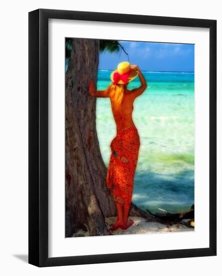 Turquoise Dreams, Cayman Islands-George Oze-Framed Photographic Print