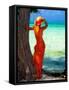 Turquoise Dreams, Cayman Islands-George Oze-Framed Stretched Canvas