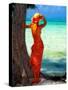Turquoise Dreams, Cayman Islands-George Oze-Stretched Canvas