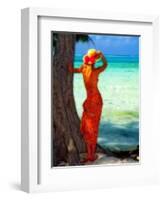 Turquoise Dreams, Cayman Islands-George Oze-Framed Photographic Print