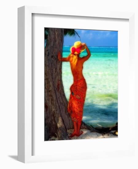 Turquoise Dreams, Cayman Islands-George Oze-Framed Photographic Print