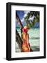 Turquoise Dreams II-George Oze-Framed Photographic Print