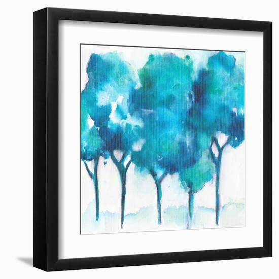 Turquoise Forest-Joyce Combs-Framed Art Print