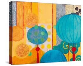 Turquoise Fortune-Sally Bennett Baxley-Stretched Canvas