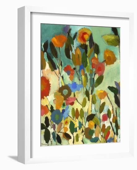 Turquoise Garden-Kim Parker-Framed Giclee Print