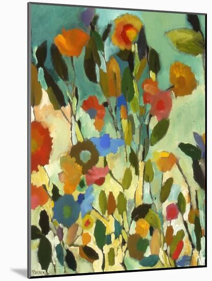 Turquoise Garden-Kim Parker-Mounted Giclee Print