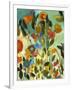 Turquoise Garden-Kim Parker-Framed Giclee Print