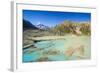 Turquoise Glacier Lake in Front of Mount Cook, South Island, New Zealand, Pacific-Michael Runkel-Framed Photographic Print