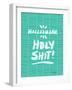 Turquoise Hallelujah Holy Shit-Cat Coquillette-Framed Art Print