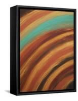 Turquoise Horizon-Hilary Winfield-Framed Stretched Canvas