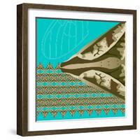 Turquoise Kai-Belen Mena-Framed Giclee Print