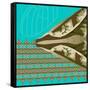 Turquoise Kai-Belen Mena-Framed Stretched Canvas