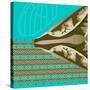 Turquoise Kai-Belen Mena-Stretched Canvas