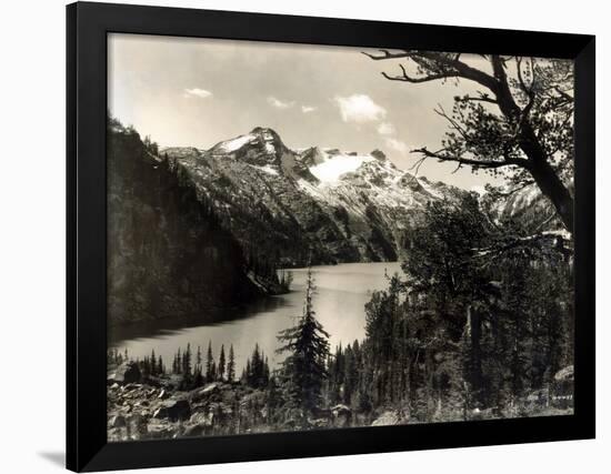 Turquoise Lake, Mt, 1922-Asahel Curtis-Framed Giclee Print