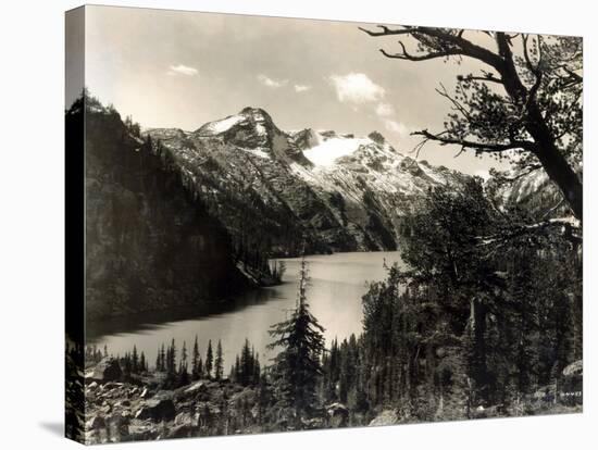 Turquoise Lake, Mt, 1922-Asahel Curtis-Stretched Canvas