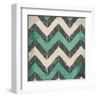 Turquoise Modele I-Elizabeth Medley-Framed Art Print