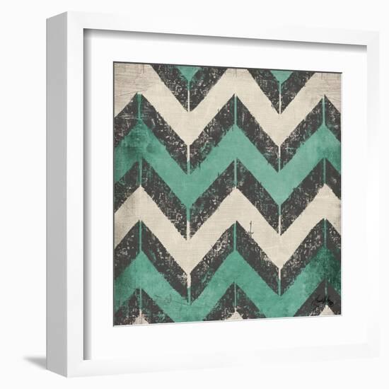 Turquoise Modele I-Elizabeth Medley-Framed Art Print