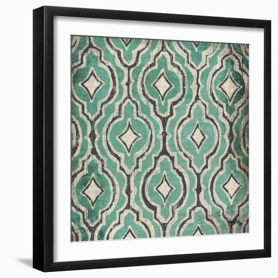 Turquoise Modele II-Elizabeth Medley-Framed Art Print