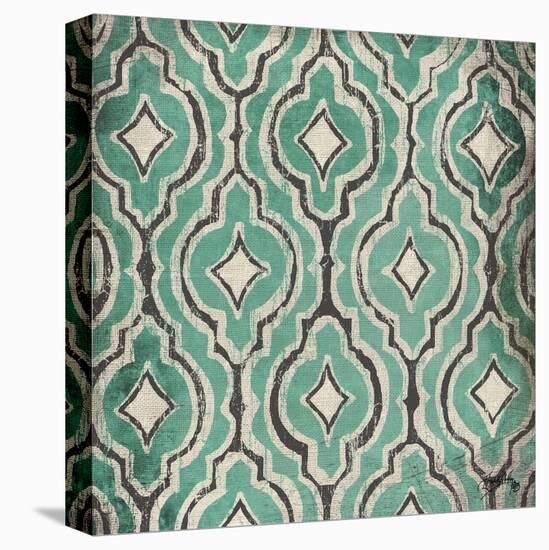 Turquoise Modele II-Elizabeth Medley-Stretched Canvas