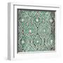 Turquoise Modele II-Elizabeth Medley-Framed Art Print