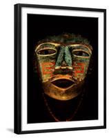 Turquoise, Mosaic, Mask, Teotihuacan, Mexico-Kenneth Garrett-Framed Premium Photographic Print