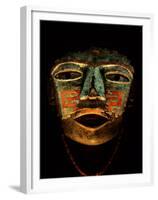 Turquoise, Mosaic, Mask, Teotihuacan, Mexico-Kenneth Garrett-Framed Premium Photographic Print