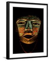 Turquoise, Mosaic, Mask, Teotihuacan, Mexico-Kenneth Garrett-Framed Photographic Print