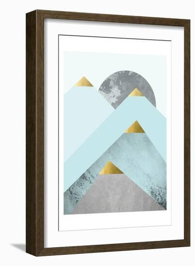 Turquoise Mountains 2-Urban Epiphany-Framed Art Print