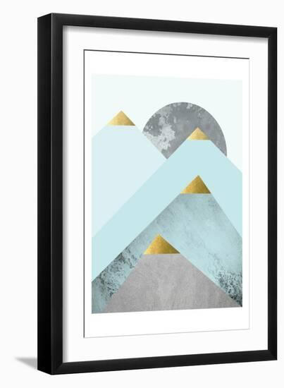 Turquoise Mountains 2-Urban Epiphany-Framed Art Print