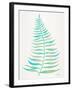 Turquoise Palm Leaf-Cat Coquillette-Framed Giclee Print