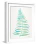 Turquoise Palm Leaf-Cat Coquillette-Framed Giclee Print