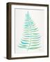 Turquoise Palm Leaf-Cat Coquillette-Framed Giclee Print